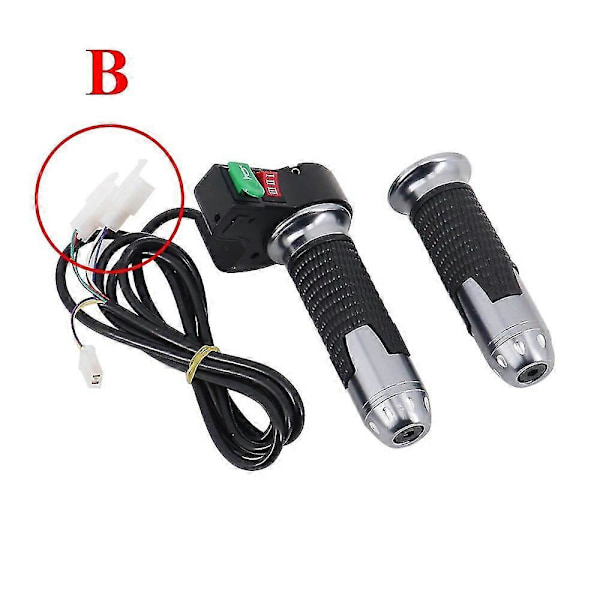 Throttlehåndtag 60V 3 Hastigheder Gearswitch Med Horn Elektrisk Cykel Modificeringsdel Til Harley Citycoco Scooter Motorcykel E-cykel Type B