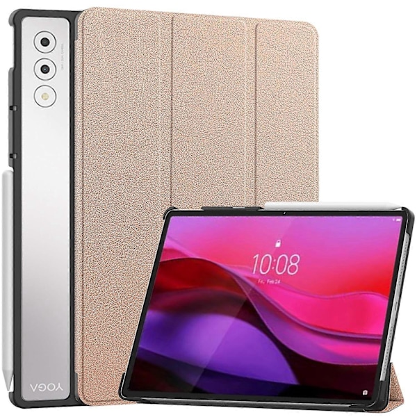 Til Lenovo Yoga Tab Plus Etui Anti-Drop Læder Stand Tablet Cover - Grå (FMY) Multicolor Rose Gold