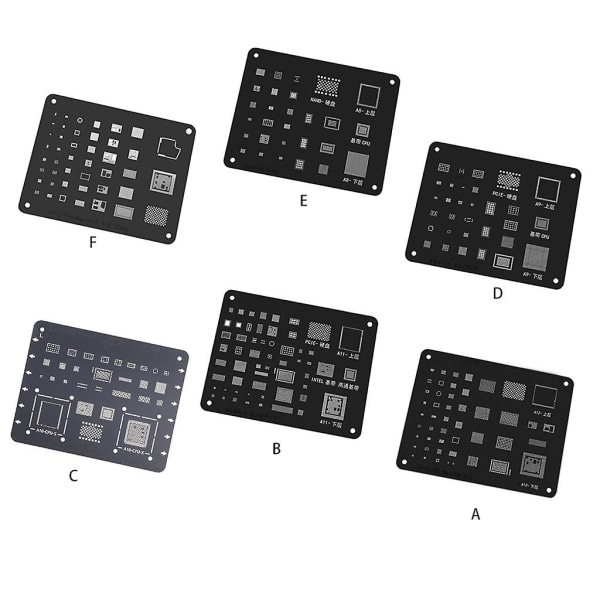 Steel Reballing Stencil Kit för elektronik smartphone datorreparation (FMY)