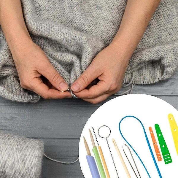 Tygslang Vändning och Trådning Verktyg Set Inkluderar Dragsko Trådare, Dragsko Trådare Verktyg Set Sömnad Loop Kit  (FMY)
