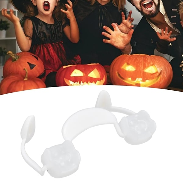 Vampyrtänder Mjuka Silikon Infällbara Falska Tänder Cosplay Proteser Halloween Fest Rekvisita (FMY)