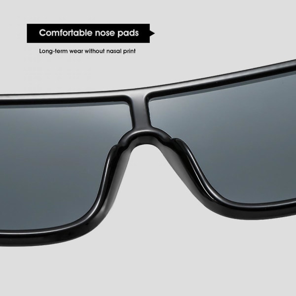 Fargerike sportssolbriller, moteflagg for menns personlighet kvadratiske briller (FMY)