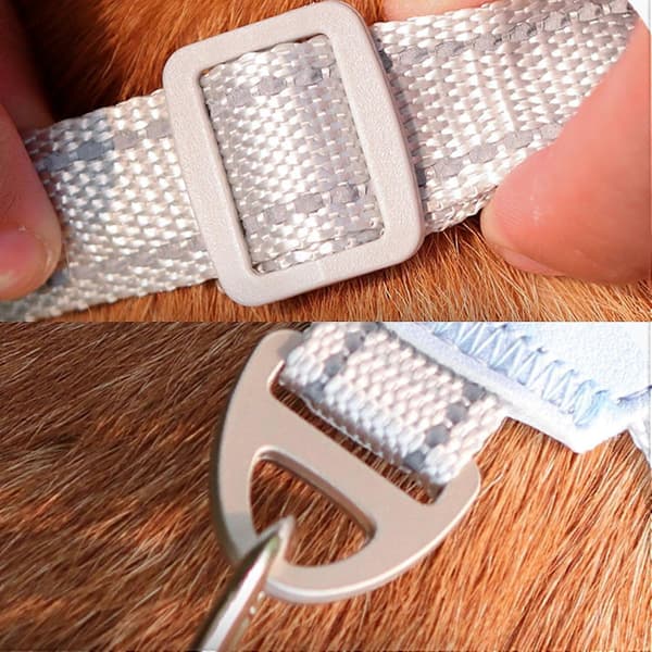 Hundsele No Pull Väst för Små Mellanstora Hundar, Reflexfri Design med Solid Metall D-Ring och Koppel (FMY)