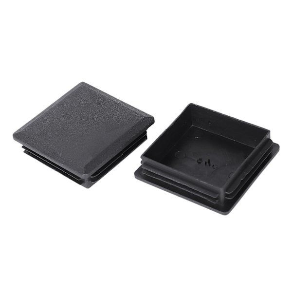 80mm X 80mm firkantede plastkorker rør rør innlegg endepropp 2 stykker  (FMY) Black