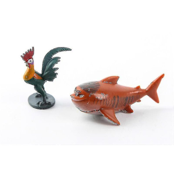 Moana Actionfigurer Set - Maui, Chief Tui, Heihei, Pua och fler (12 st) - Perfekt födelsedagspresent till barn (FMY)