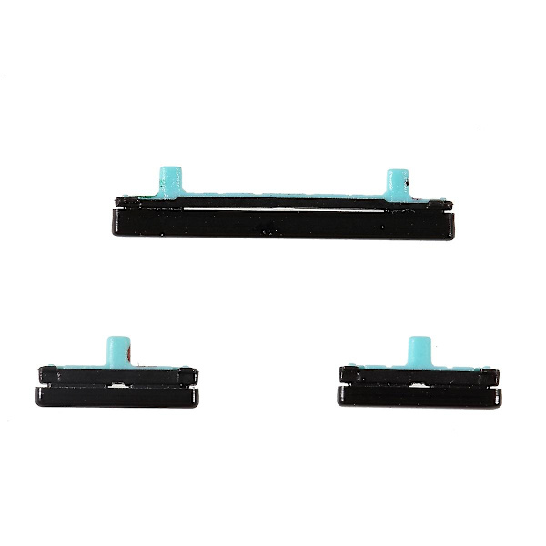 For Samsung Galaxy S8 G950/S8+ G955 3Pcs/Set OEM På/Av og Volum Sideknapper  (FMY) Black Samsung Galaxy S8