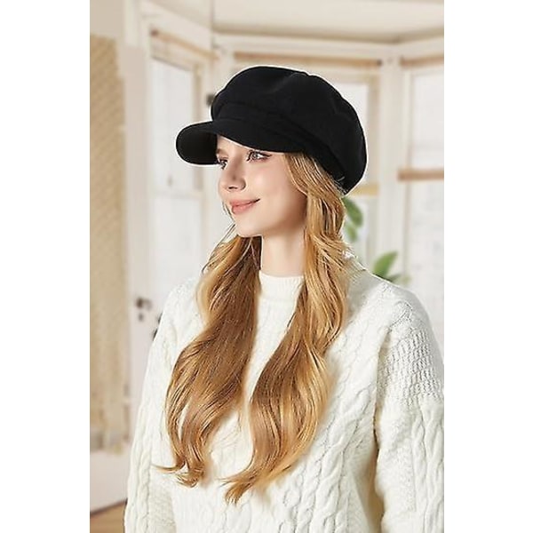 Damen Baskenmütze Newsboy Hut Französische Wollmütze Klassischer Herbst Frühling Winter  (FMY)