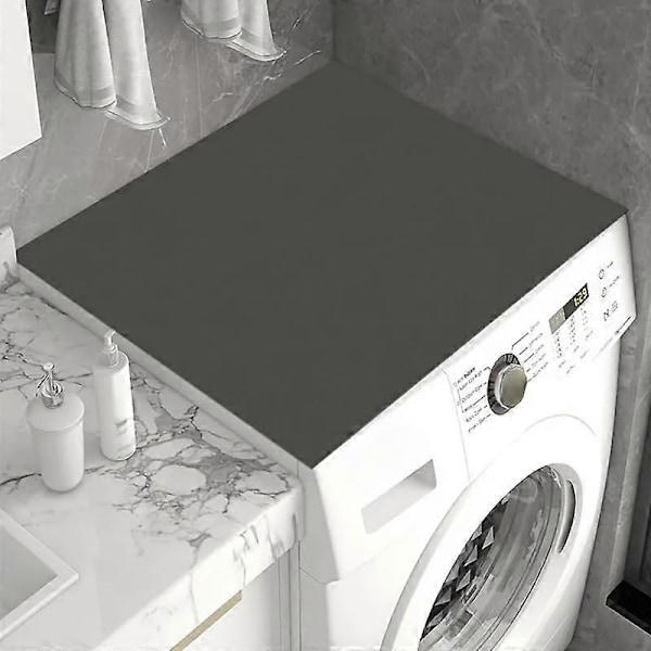 Skyddsmatta för tvättmaskin och torktumlare, 19,7' X 23,6' Diatoméjord Tvättmaskin Torktumlarskydd För Ovansidan (FMY) gray 60×60cm
