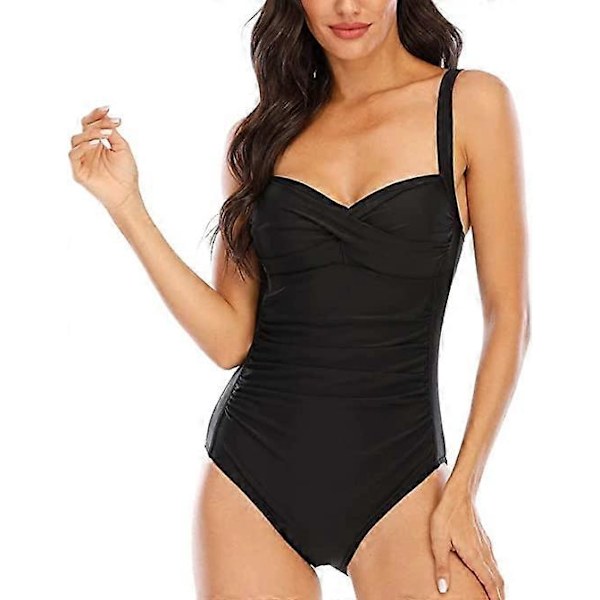 Badedragt i ét stykke, polstret badedragt, badedragt i ét stykke, badedragt i store størrelser, vintage push up badedragt, badedragt i ét stykke (FMY)