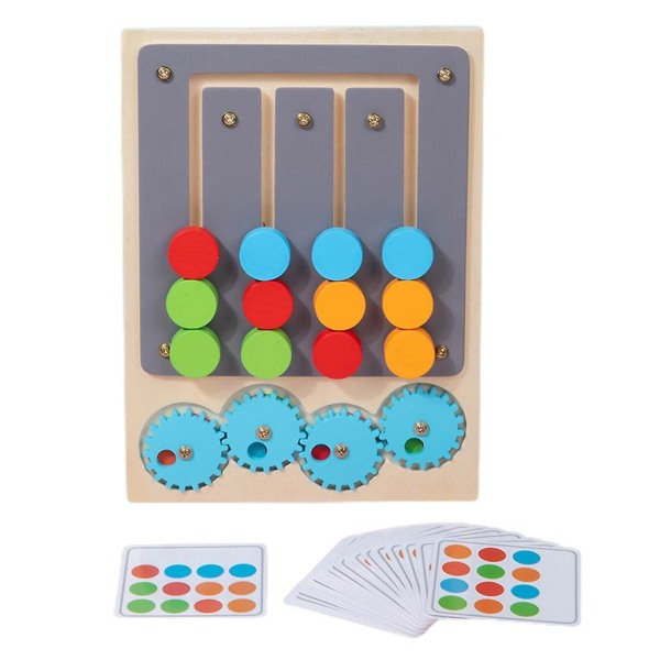 Hitta rätt matchning för småbarn Pojkar och flickor Grundläggande färgmatchning Kognition Inlärning Toy Thinking Training (FMY)