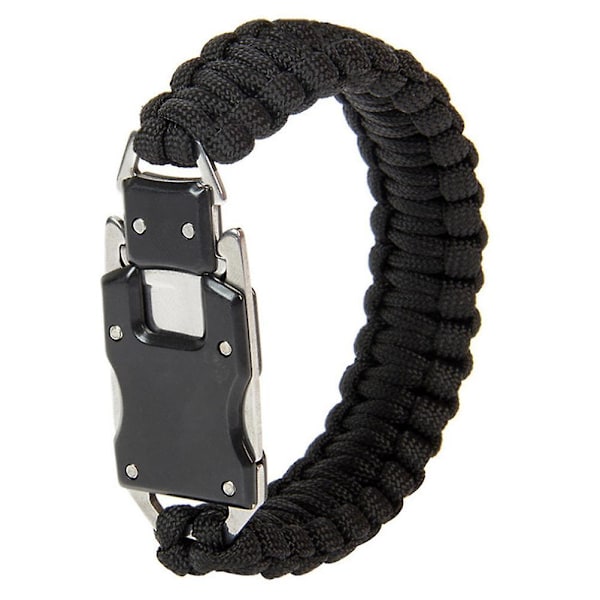 Paracord utomhusverktyg armband överlevnadsutrustning multianvändning överlevnadsarmband för utomhuscamping vandring fiske  (FMY)