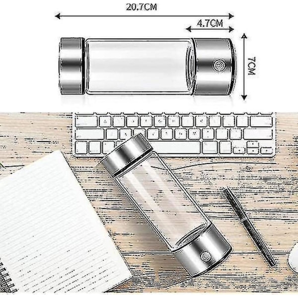 Hydrogen Generator Vandflaske, Ægte Molekylært Hydrogenrig Vandgenerator Ioniser Maker Maskine (FMY)
