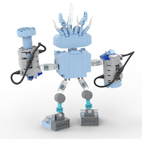 My Sing Monsters Wubbox Byggesæt, Blå Vandmonstre Chorus Syngende Anime Spil Model Legetøj Samleobjekt Horror Spil (345 Dele)  (FMY)