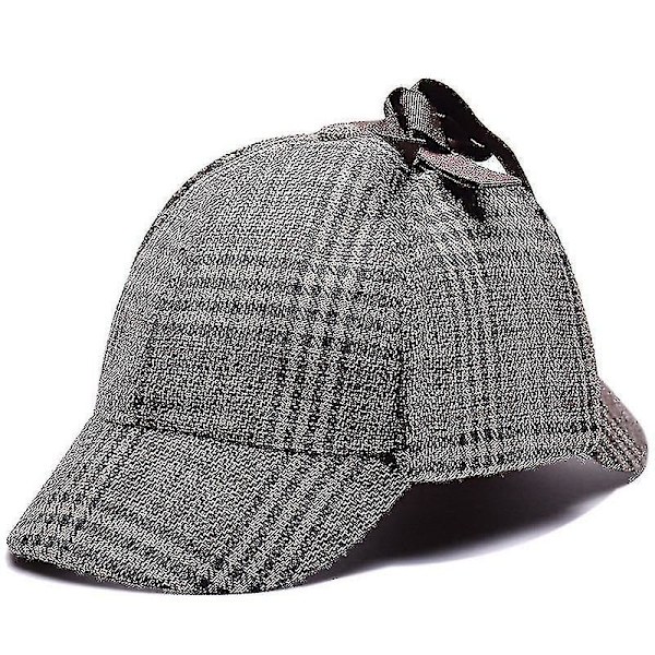 1 st Sherlock Holmes Detektiv Baskerhatt Unisex Cosplay Tillbehör (d-583-a)-r  (FMY) Khaki