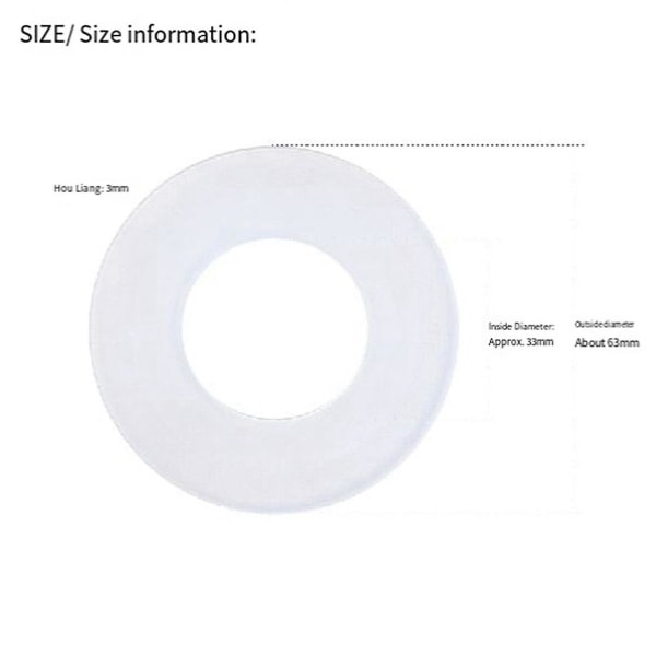 Lämplig för 816.418 silikonspolventiltätningspackning membranavloppsventil toaletttanktillbehör (FMY)