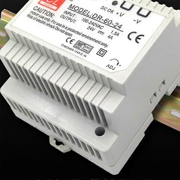-60-12 Transformer 12 Volt 5 Ampere Industriel Din Skinne Strømforsyning 220v Ac Til 12v Dc Strømforsyning(24  (FMY)