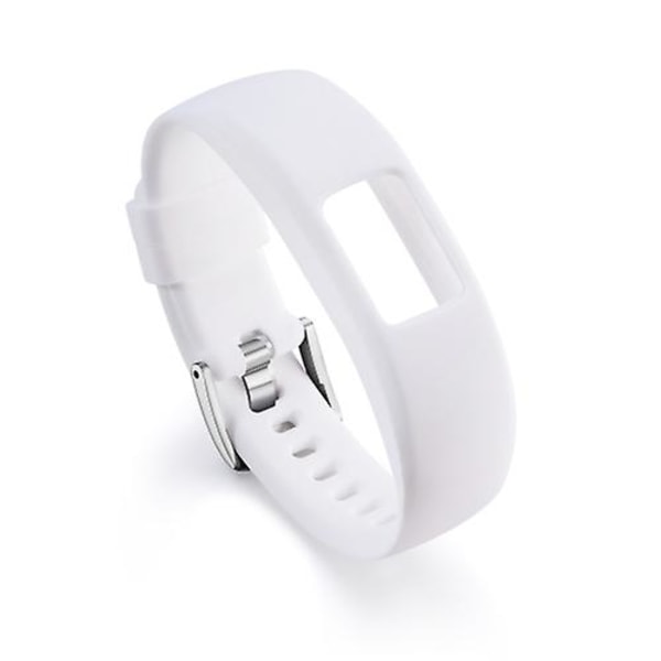 Til Garmin Vivofit 4 Gloss & Color Integreret Silikonurrem (FMY) White