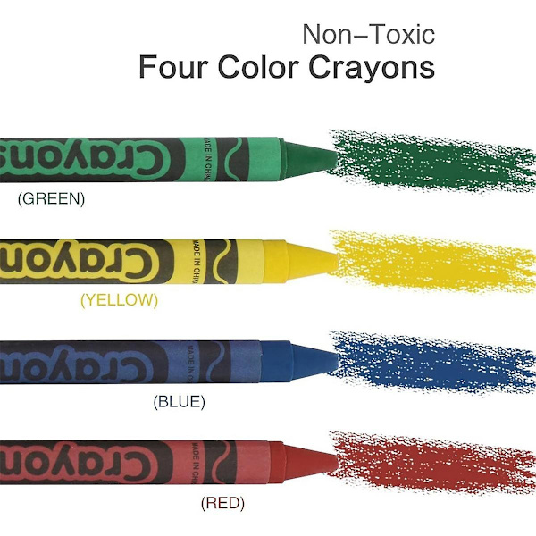 1 st Tactical Crayon Case, Roliga ätbara kritor för presenter, med 4 minikritor (FMY) Green