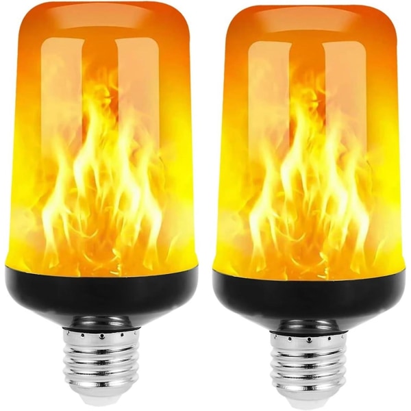 4st LED Flame-glödlampa, Flameffekt-glödlampa, 4 ljuslägen E27 Flame Bulb Party Bulb Lights (FMY)