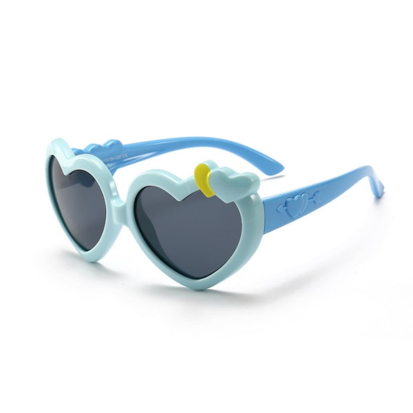 Aveki hjärtformade polariserade barnsolglasögon Silikon Baby Barnglasögon, C9 (FMY)