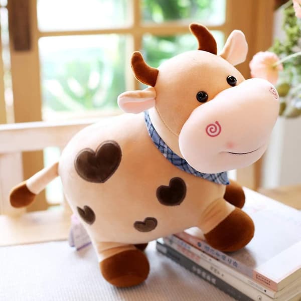 Ko-Stofdyr, Sød Ko-Plush (brun)  (FMY)