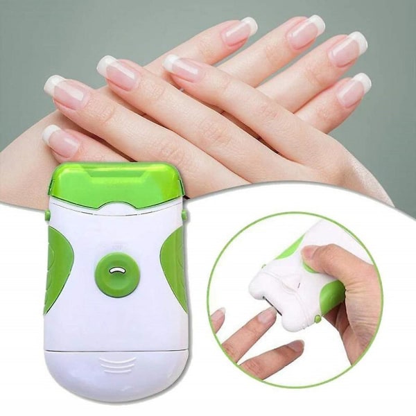 Elektrisk nagelklippare, nagelklippare med dubbla ändamål Säker nagelklippare Bärbar 2 i 1 manikyr pedikyrverktyg (FMY)