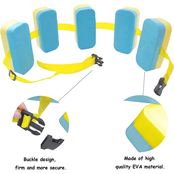 Svømmebælte, Vandsport Svømmetræningshjælpemidler Svømning Til Børn, Justerbar Taljebælte Svømmebælte, Sikkerhedsplade