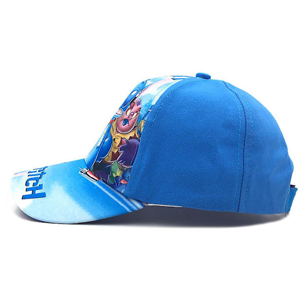 Lilo & Stitch Tryckt Baseballkeps för Pojkar och Flickor Justerbar Barn Cartoon Hat Visor Cap Julgåva  (FMY) Blue