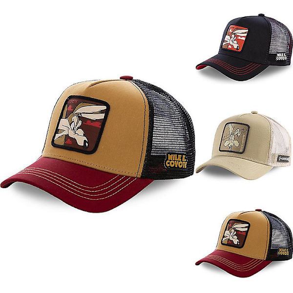 Unisex Urheilullinen Baseball-Verkkopyssy Hat Trucker Cap Coyote Hat Juoksu Hengittävä Kesä Hattu (FMY) COYOTE Khaki