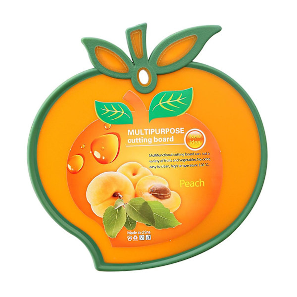 Fruktformet skjærebrett for frukt og grønnsaker, kjøkkenbrett (FMY) Peach