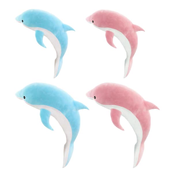 Plushdjurspåse i Delfinform (FMY) Blue 50cm