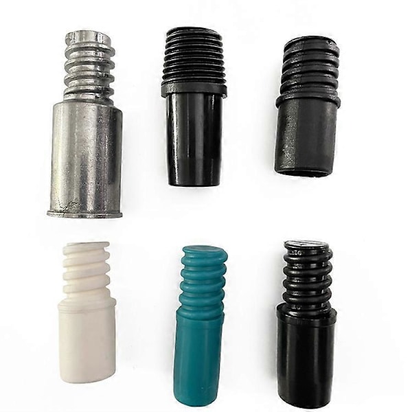 Kosteforlengelsesstang Adapter Tips Plast Gjengehåndtak Tips Endeadapter (FMY) Black 4X1.5CM