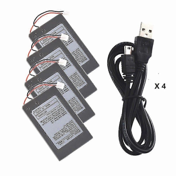 kompatibel med PS3 PlayStation 3 Dualshock 3 Kontroller Batteri + Kabel CECHZC1E /CECHZC2E  (FMY) 1X Battery X 1USB Cable