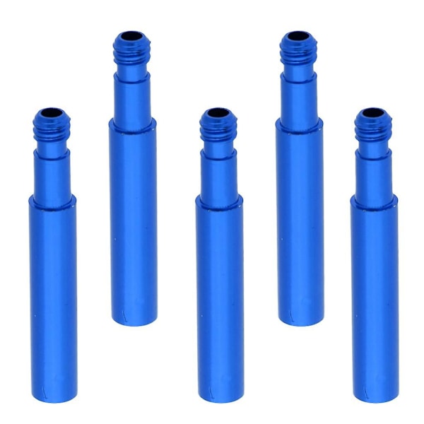 2x5 Stykker Presta Ventilforlenger for Fixed Gear Sykkel/Landeveissykkel Blå 40mm