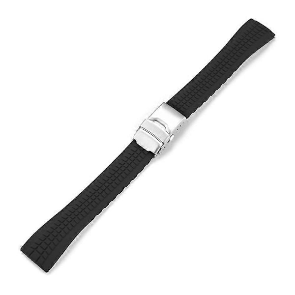 20MM Klokkereim Klippbar Flat Hode Grensesnitt Universal Rem For Patek Phillip (FMY) Black