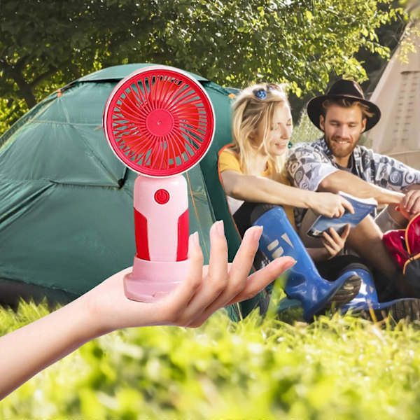 Bärbar Fläkt Handhållen Fläkt Sommar Mini Fläkt Resefläkt Uppladdningsbar Hushållsfläkt (FMY) RD