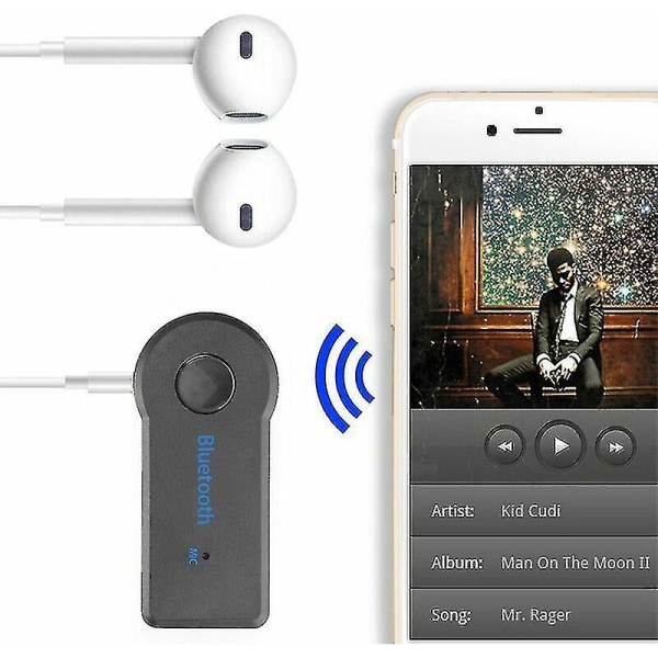 3,5 mm USB trådlös Bluetooth mottagare för Aux Mic Stereo Audio Music Car Adapter (FMY)