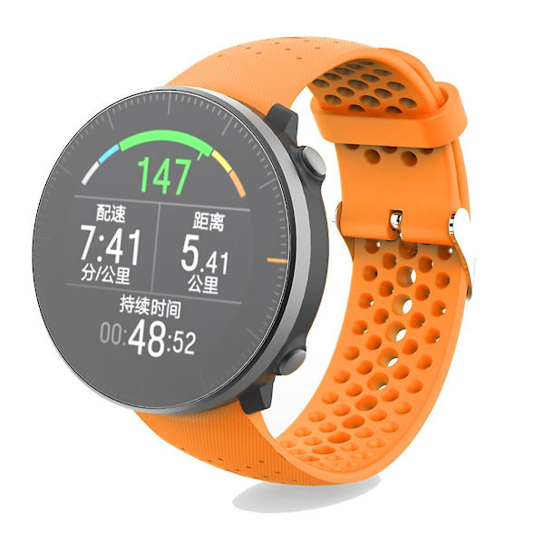 för POLAR Vantage för M Armband Andningsbart Band Svettresistent Loop Anti-repa (FMY) Orange