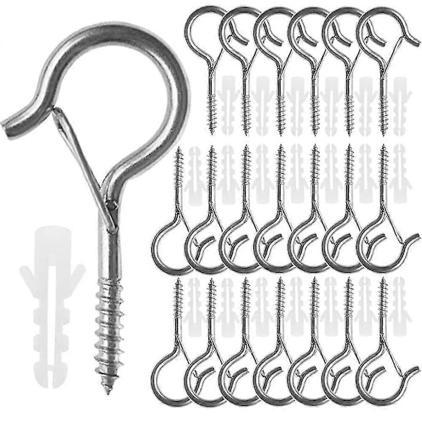 20/50 stk. Q-krok skrukroker for utendørs lyslenker Sikkerhetsspenne Design Enkel utløser Henger Ho (FMY) Bronze