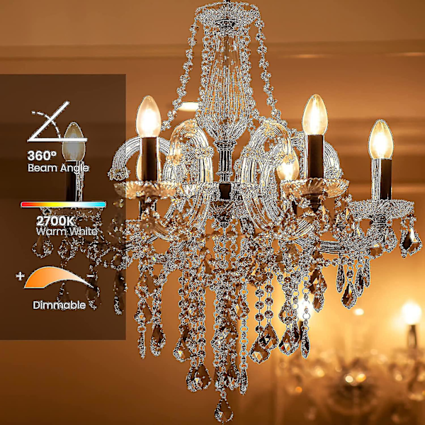 10-pakke B15d Halogenpærer, Dimmbare 42w C35 Halogen Lyspærer 42w B15d Øko Halogenpærer B15d Lyspærer Små Bajonett (FMY)
