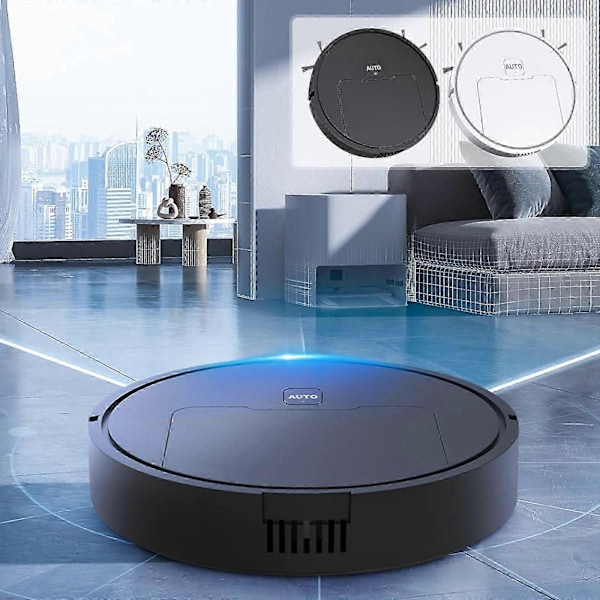 3-i-1 Moppande Robotdammsugare Med Schema Wi-fi/app Självladdande Robotdammsugare Flye242583 (FMY) Black