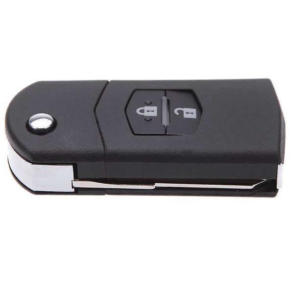 Svart ersättning 2-knapps nyckelfri fjärrkontroll Fjärrkontroll Fob Clicker för Mazda 3 5 6 (FMY) Black