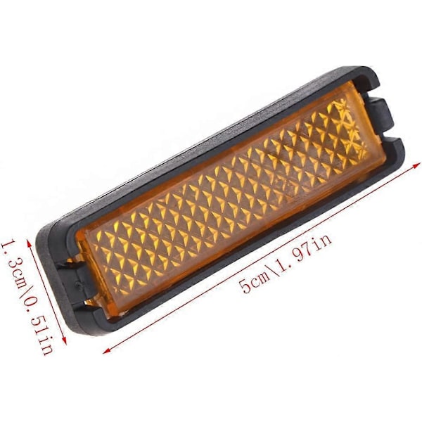 LDA Get Fresh 4-pack, Set med cykelpedalreflektorer för säkerhet vid nattcykling, reflekterande cykeltillbehör
