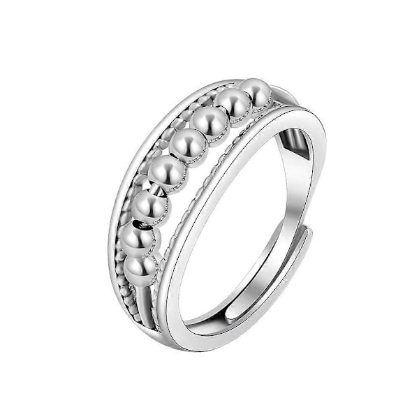 6 stk. Irritations- og angstring, roterende forstyrrelsesring, stressaflastningsring, åben kube, fosterring, stressaflastningsring (FMY)
