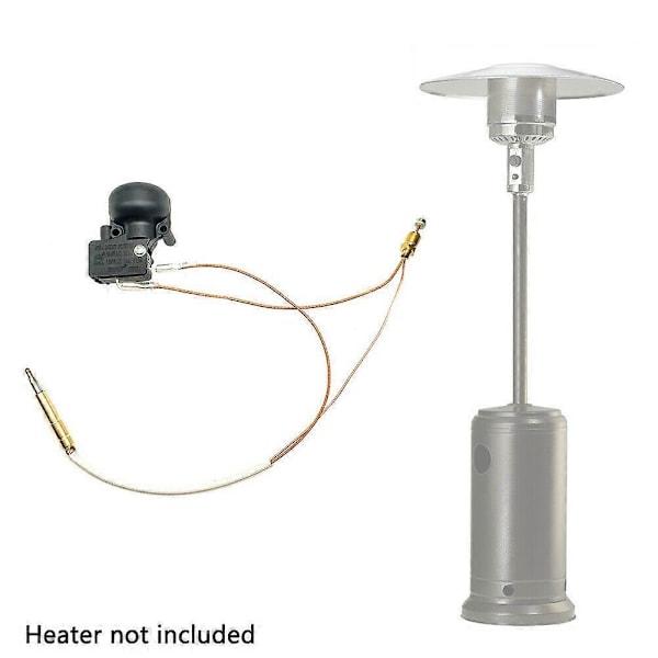Termoelementti ja kallistuskytkin terassilämmittimelle, kaasuheittimen kaatosuoja propaanilämmittimelle, terassilämmitin ulkokäyttöön G (FMY) as shown