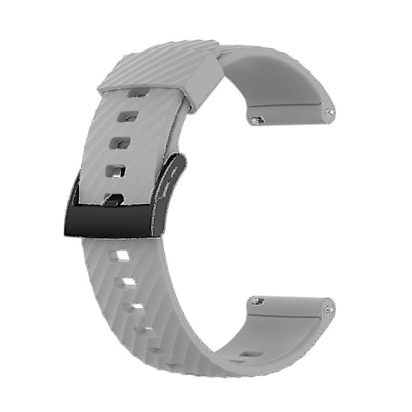 For Suunto 7 Solid Farge Silikon Klokkereim (FMY) Grey