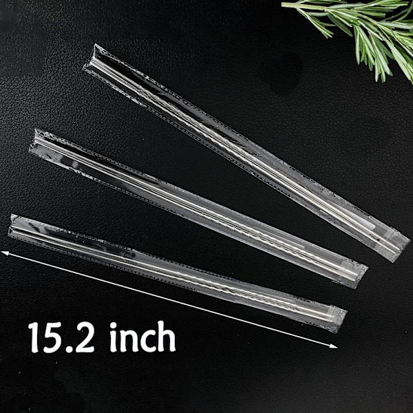 3 Paria Keittiötikkuja 15,2 Tuuman Pitkät Ruostumattomasta Teräksestä Valmistetut Tikut Liukastumattoman Kierteisen Pinnoitteen Kanssa Hot Pot -ruokien, Keittämisen, Paistamisen, Nuudelien Jne. Käyttöön (FMY)