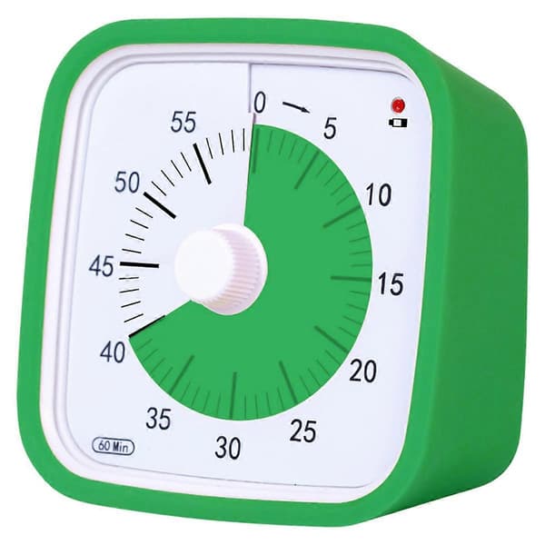 Grön Barnstudiehandbok Visuell Timer Alarmklocka Kökstimer (FMY) Green