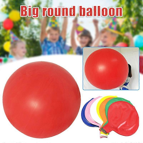 72 Tommer Gigant Menneske Ballon Ekstra Stor & Tyk Latex Rund Ballon Event Dekoration til Fest Performance Ny (FMY) White