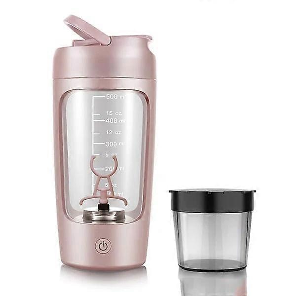 Protein Shaker Flaska Skakkopp Helautomatisk Omrörningskopp Med Pulverbox Praktisk (FMY) PK